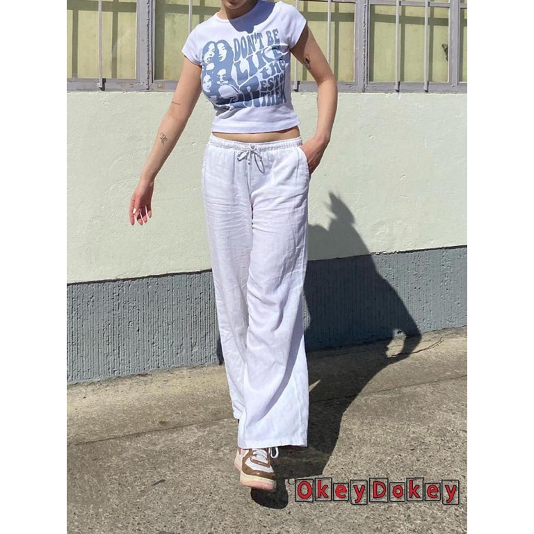 Áo Thun Crop Top Tay Ngắn Dáng Ôm In Họa Tiết Chân Dung Độc Đáo Thời Trang Mùa Hè Cho Nữ Y2K