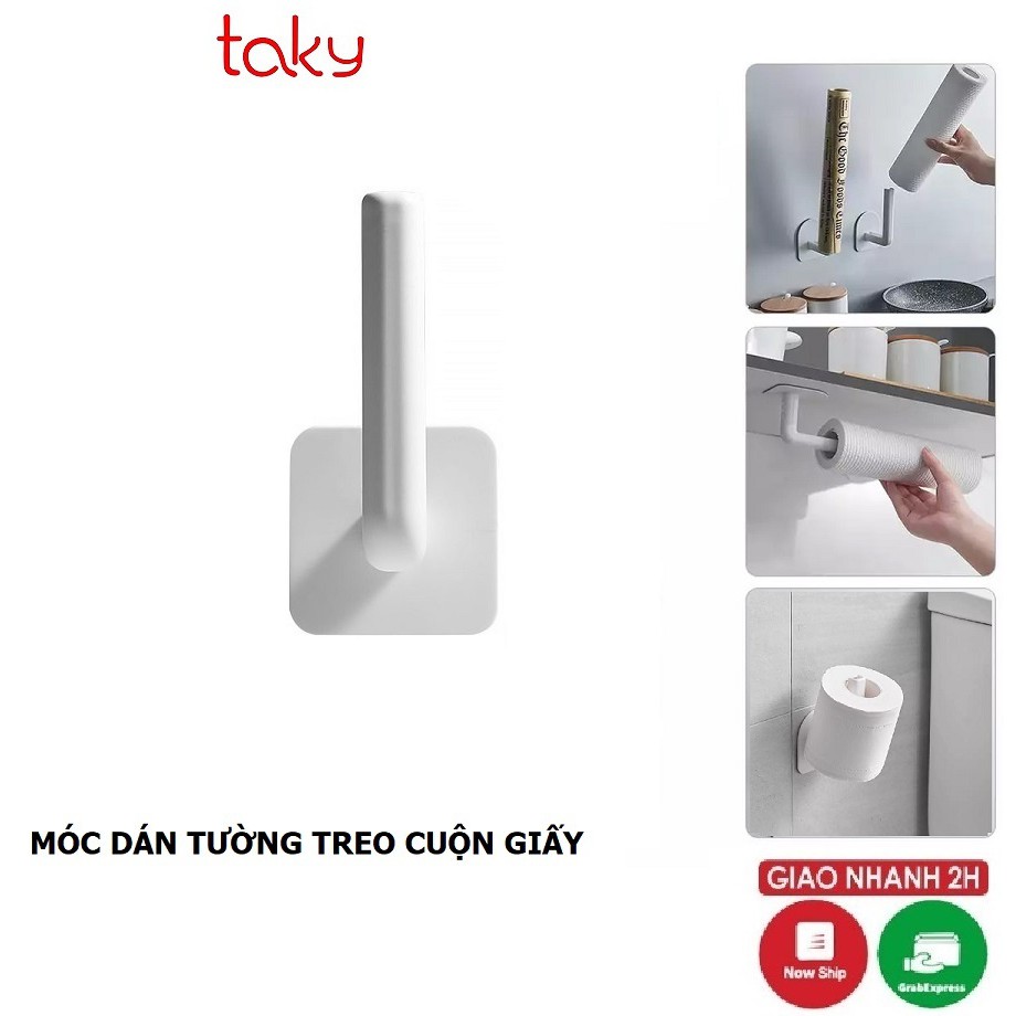 Giá Nhựa - Taky, Dán Tường Treo Đồ Đa Năng, Treo Cốc, Cuộn Giấy, Nilon, Tiện Lợi Cho Khu Nhà Bếp - Nhà Tắm 4070