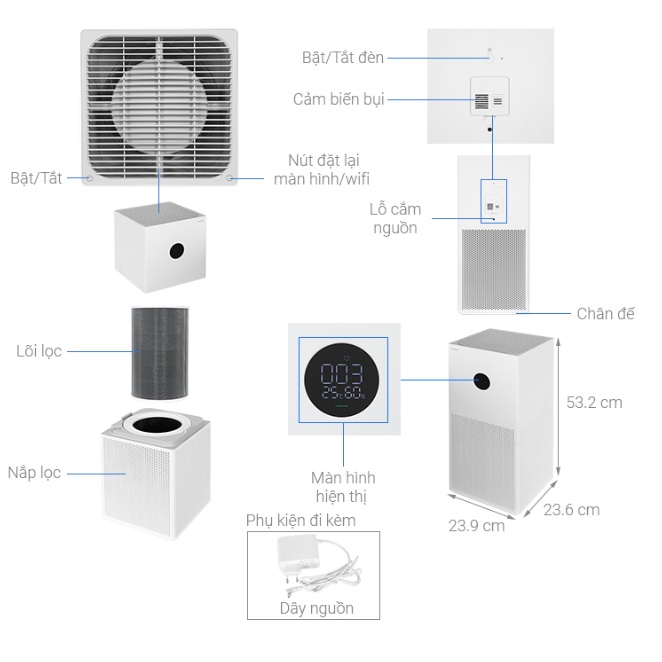 [Hỏa Tốc - HCM] Máy Lọc Không Khí Xiaomi Mi Air Purifier 4 Lite l Hàng Chính Hãng l Bản Quốc Tế l BH 12T| LSB Store