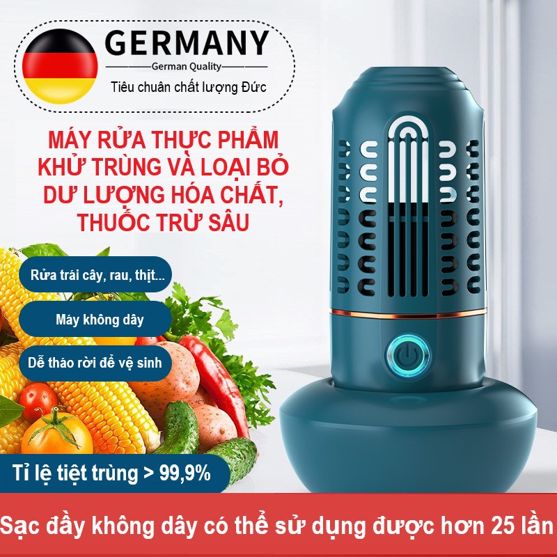 Máy rửa rau củ quả khử độc khử trùng thực phẩm bằng phương pháp điện phân ion OH- công nghệ Đức phiên bản nâng cấp