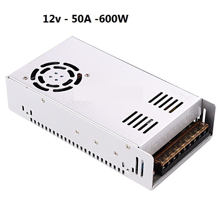 Nguồn Tổ Ong 12V 50A Dùng Cho Đèn Led, Camera