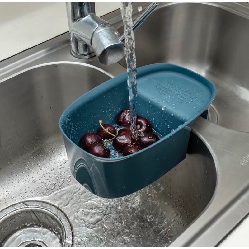 Khay lọc rác - Khay đựng đồ rửa bát chén tiện lợi - Khay nhựa treo bồn