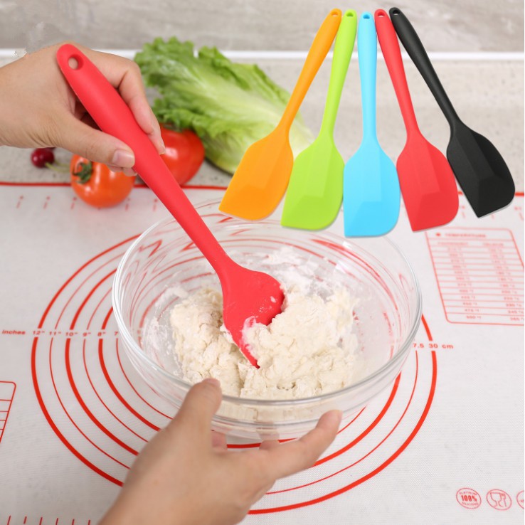 Spatula - Phới Dẹt Trộn Vét Bột Bằng Silicon Đúc Nguyên Khối