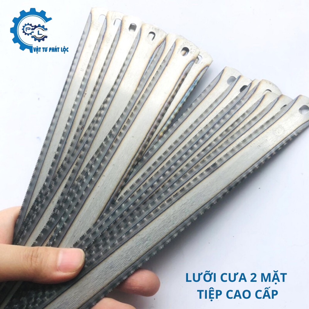 Khung cưa sắt và lưỡi cưa 2 mặt Tiệp cao cấp