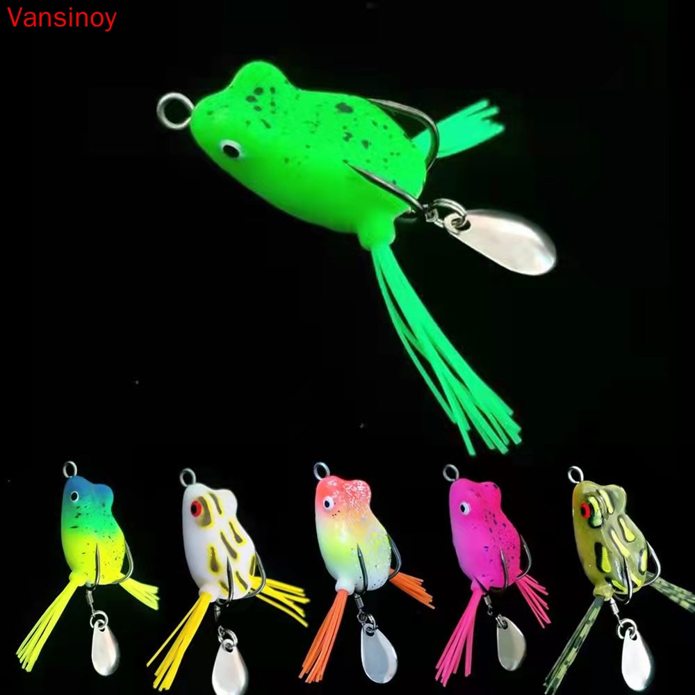 Mồi giả Mồi Câu Cá Giả Hình Con Ếch  3 cm 4.2g Super Frog Lure Mồi giả câu cá lóc máy câu cá