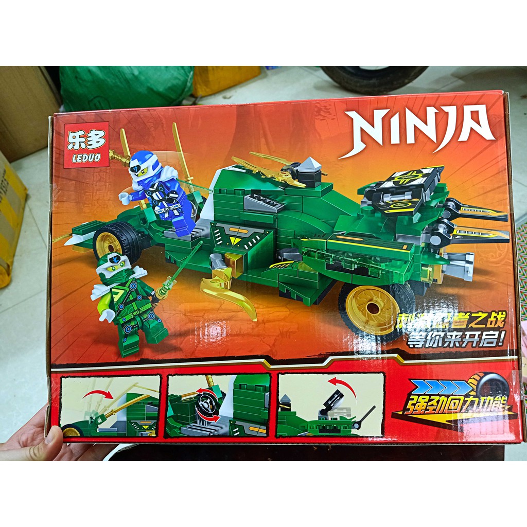 Bán   lắp ráp Lego Ninjago zimo 4013 76061 Xe Đua Bóng Đêm Của Ninja Jungle Assault Vehicle