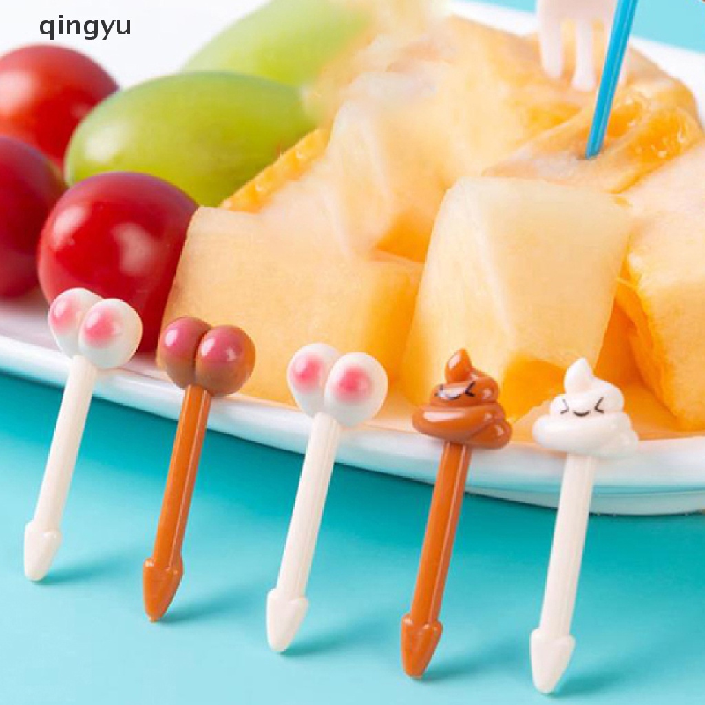 Set 8 / 10 / 24 Nĩa Ăn Trái Cây / Tráng Miệng Mini Trang Trí Dành Cho Trẻ Em