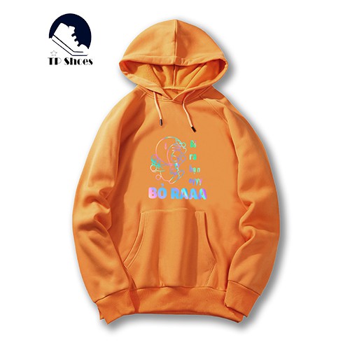 Áo Khoát Nỉ Unisex Có Mũ, Áo Hoodie In Phản Quang Doraemon PQ06KN