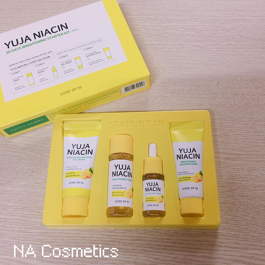 set dưỡng trắng SOME BY MI MINI YUJA NIACIN 30DAYS BRIGHTENING STARTED KIT (4MÓN)