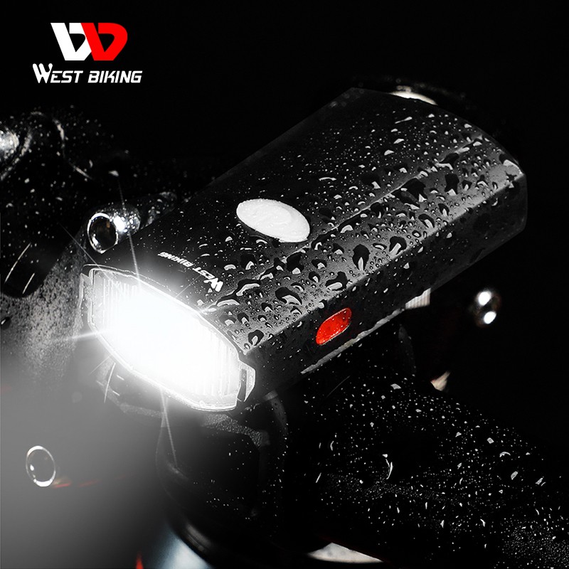 Đèn Pha LED Cho Xe Đạp WEST BIKING Có Thể Sạc Lại Qua USB Kích Thước