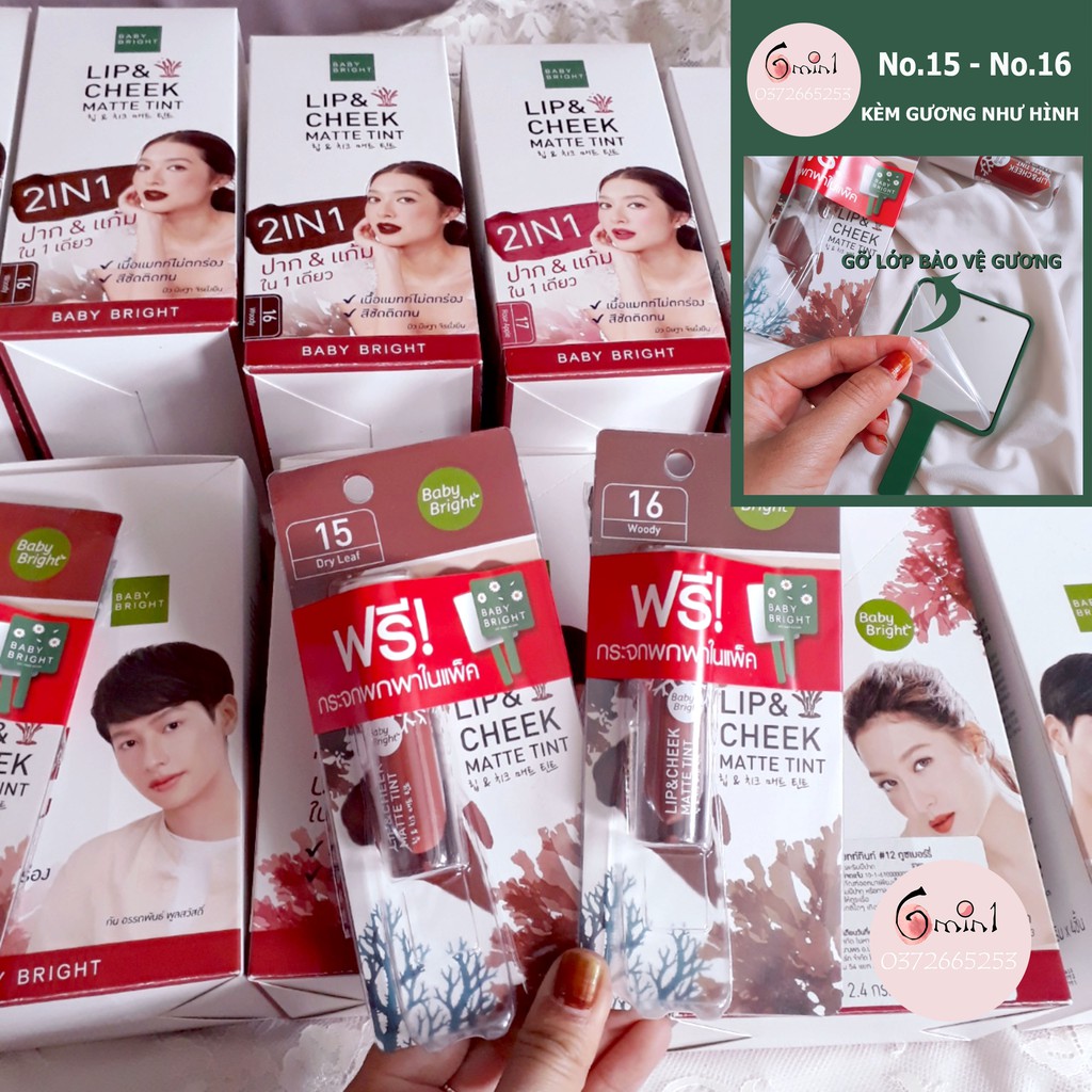 [FULL 30 MÀU] Son Kem Lì BÁN CHẠY NHẤT Thái Lan Baby Bright Lip and Cheek Matte Tint Karmart | BigBuy360 - bigbuy360.vn