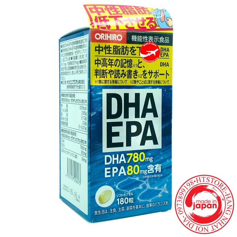 Hộp đựng Viên uống bổ não DHA EPA 180 v Nhật bản