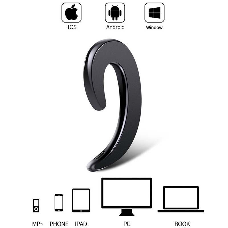 Bluetooth Stereo Wireless Earphone Ear Hook Painless Earbuds Sport Headphones