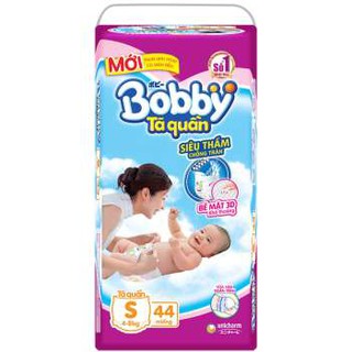 Tã quần Bobby Fresh pants S 44 miếng