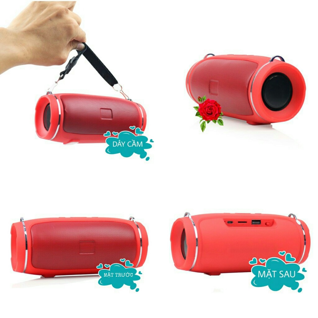 Loa Bluetooth JBL Charge 4+ Mini bass tốt khoẻ - có dây đeo hàng cao cấp bảo hành lỗi 1 đổi 1