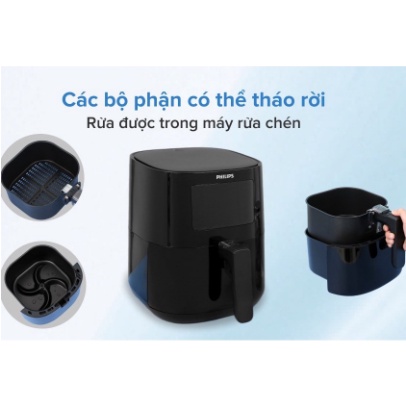 Nồi Chiên Không Dầu Philips HD9200 | HD9252 | HD9270 | HD9745 | HD9650 - Điều khiển cảm ứng - BH Chính Hãng