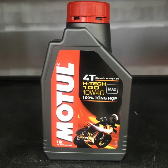 Dầu Nhớt Xe Máy 4 Thì Motul H-Tech 100 4T 10w40 MA2 (1 Lít) 100% Tổng Hợp – Hàng Chính Hãng – VT MART