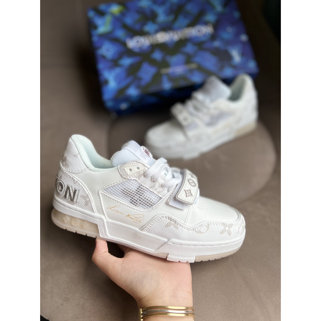 GIÀY THỂ THAO EO VÌ DÁN TRẮNG