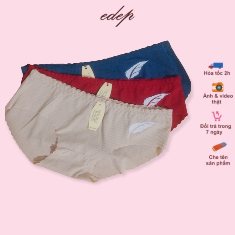 💓FreeShip💓 Quần Lót Nữ Su Tăm Gân Chiếc Lá Cực Đẹp, Siêu Xinh Luôn Ạ 2609