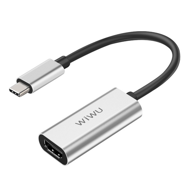 Cáp Chuyển Hub Type C Ra HDMI Nhôm Cao Cấp Wiwu Alpha HDMI Cho Macbook Laptop Và Điện Thoại