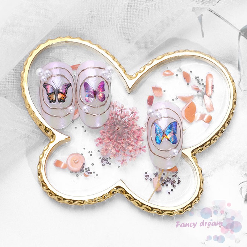 BUTTERFLY Khay Trưng Bày Màu Sơn Móng Tay Nghệ Thuật