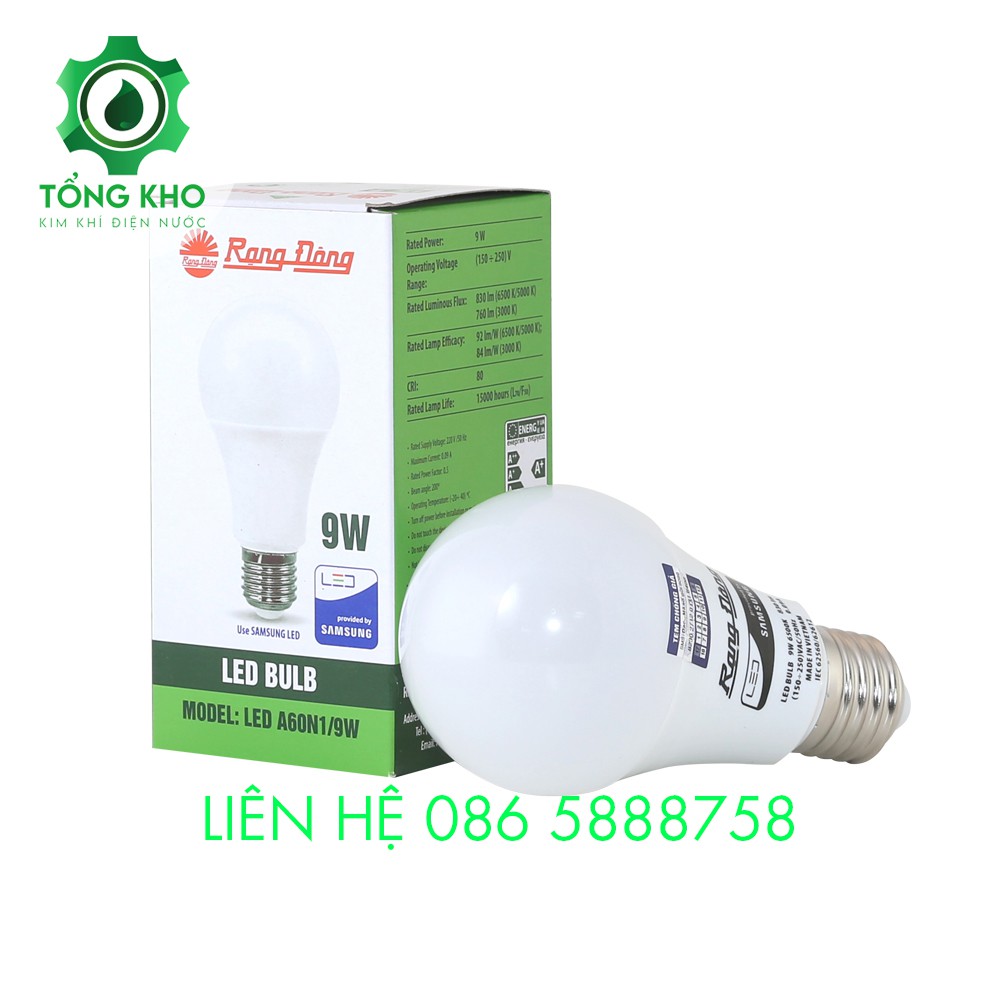 Đèn Led Buld tròn Rạng Đông 3W, 5W, 7W, 9W, 12W - Tổng kho kim khí điện nước