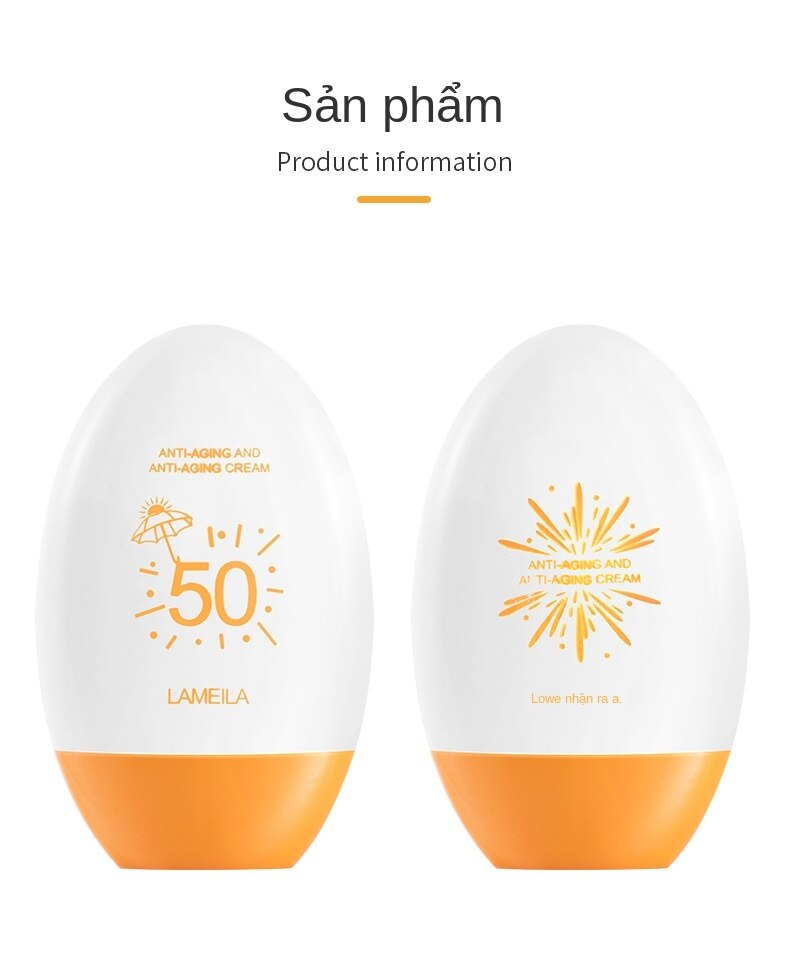 [Hàng mới về] Kem chống nắng cơ thể có dưỡng kiềm dầu ngừa lão hóa SPF50