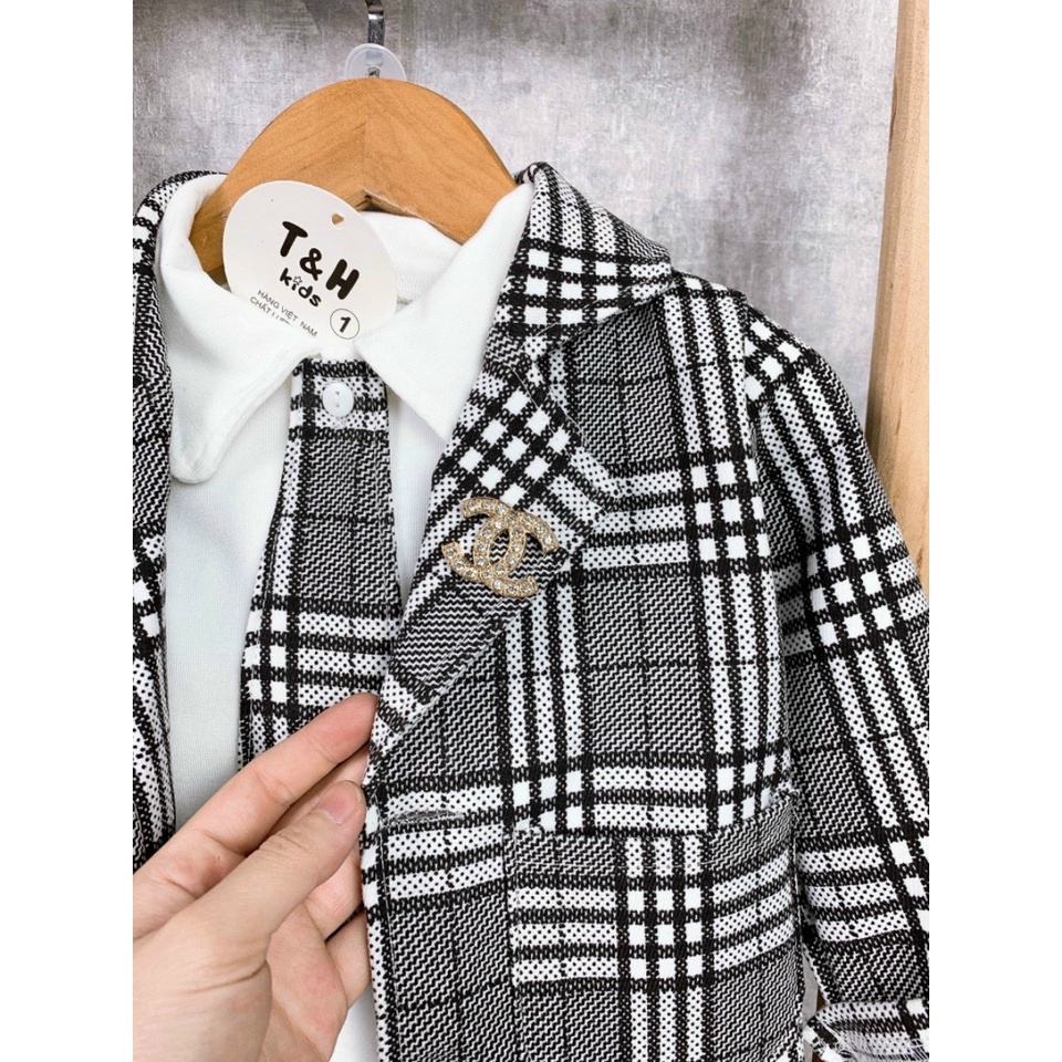 ✔️9-20kg✔️Bộ vest 4 chi tiết siêu xịn xò cho bé trai - TẾT 2022