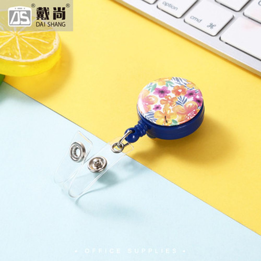 Kẹp gắn thẻ tên ID có thể co dãn cho y tá tùy chọn họa tiết