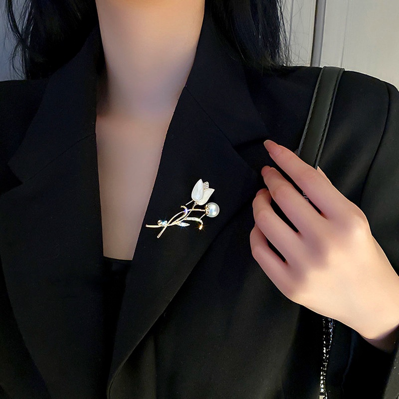 Trâm Cài Áo Hình Hoa Tulip Dễ Thương Thời Trang Dự Tiệc Cưới