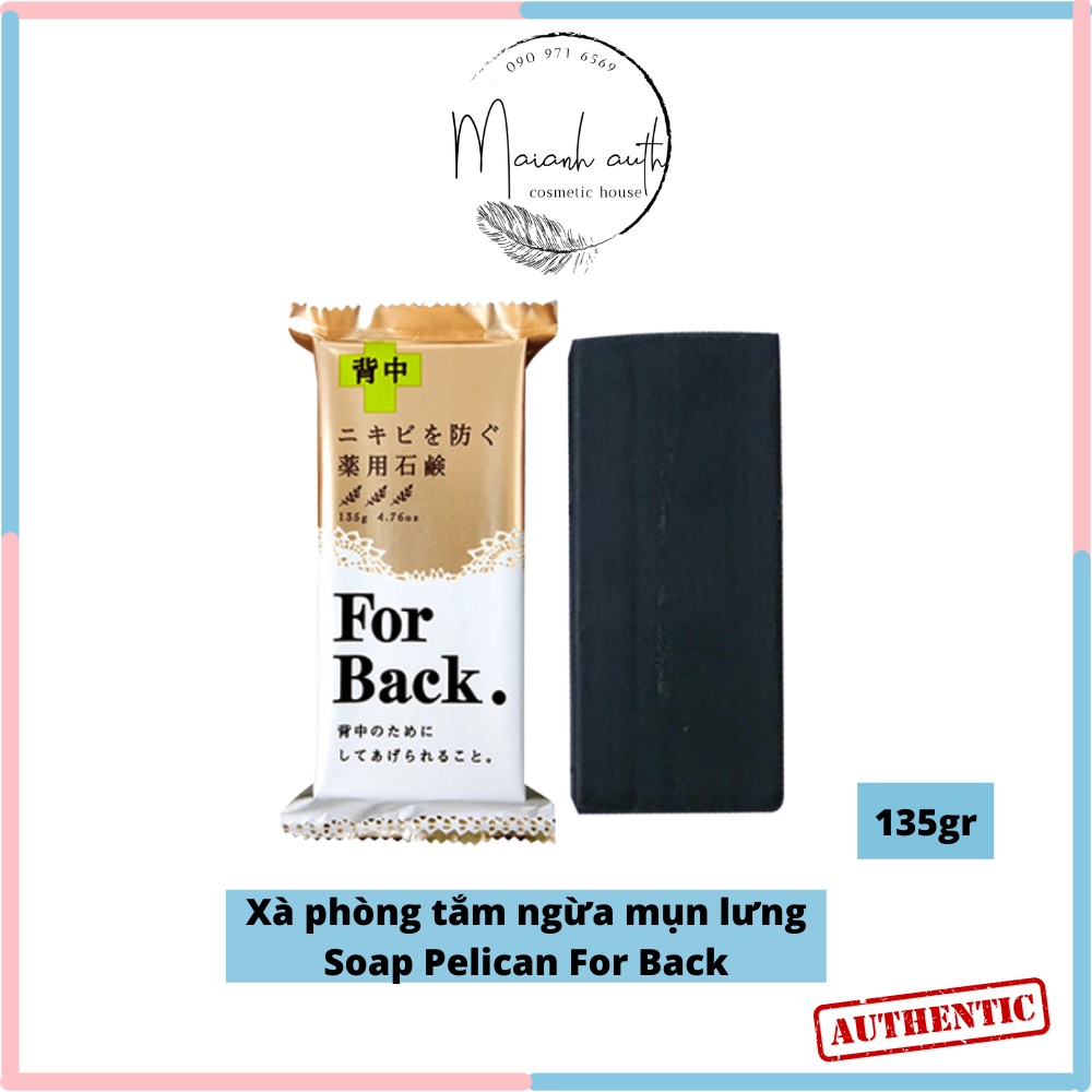 Xà Phòng Hỗ Trợ Giảm, Ngừa Mụn Lưng Pelican For Back Medicated Soap 135g