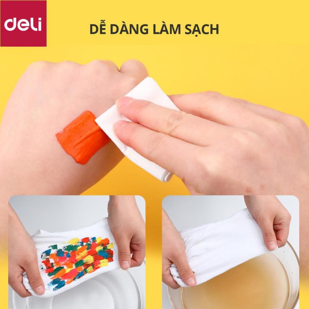 Màu nước dạng tuýp 5ml Deli - 12 màu/18 màu/24 màu - 73859 / 73860 / 73861 [Deli]