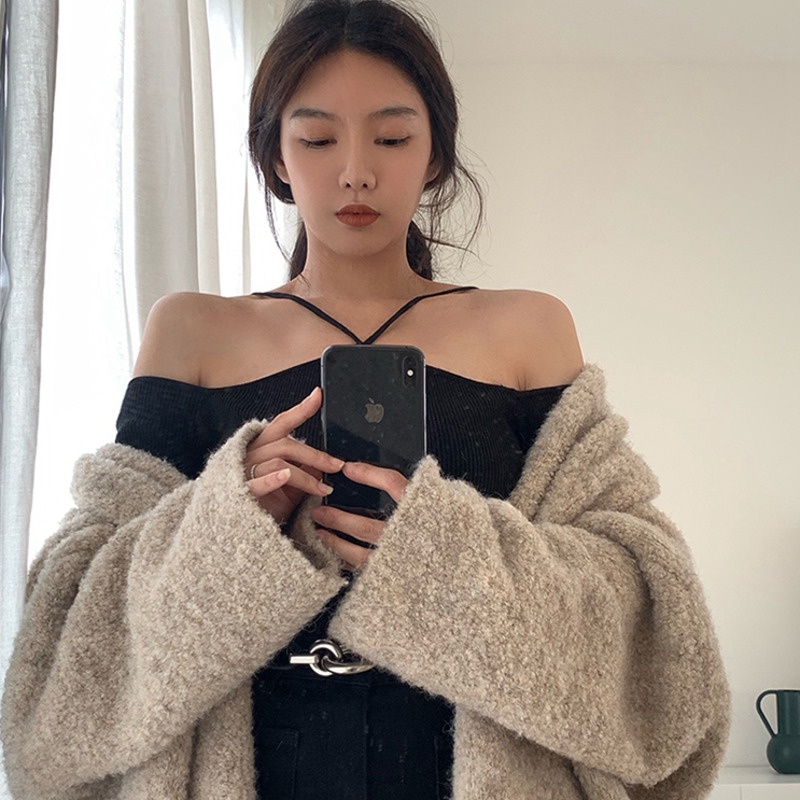 Áo Dệt Kim Trễ Vai Thiết Kế Quyến Rũ Thời Trang