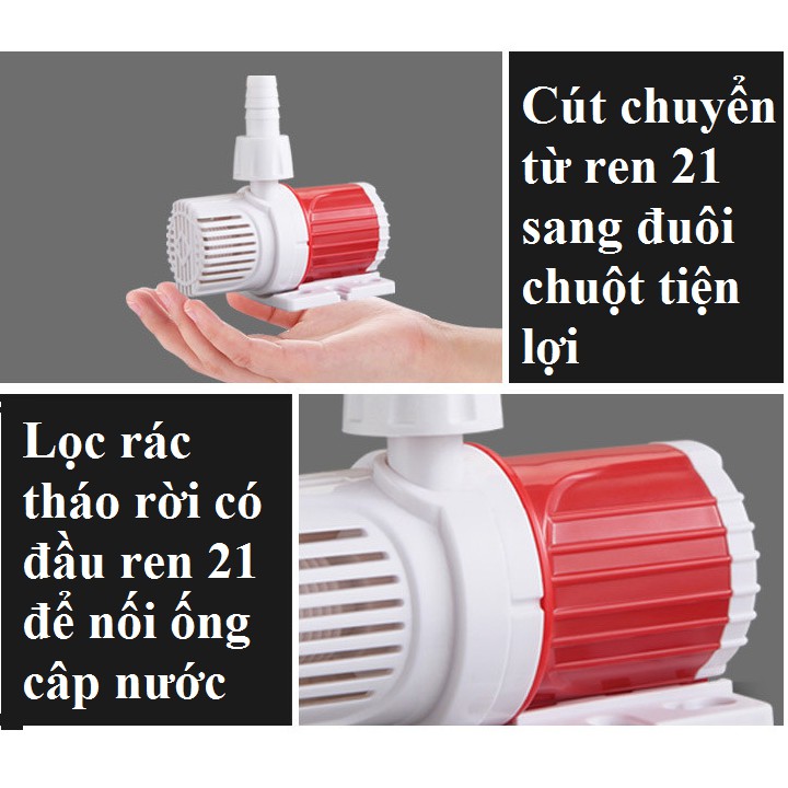 Bơm chìm 12v hoặc 24v Đẩy cao 5m - 600l giờ - Không chổi than