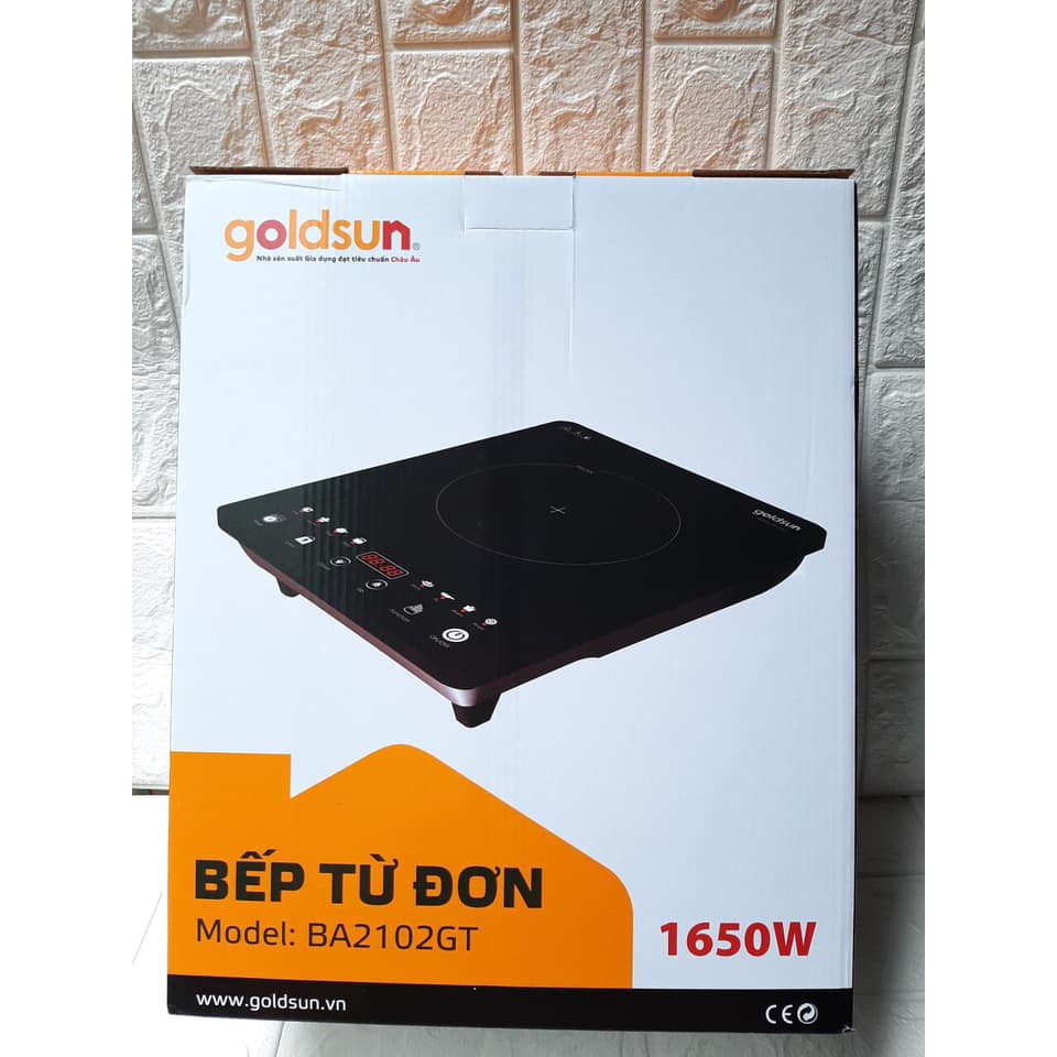 Bếp điện từ đơn cảm ứng Goldsun BA2102GT tặng kèm nồi lẩu