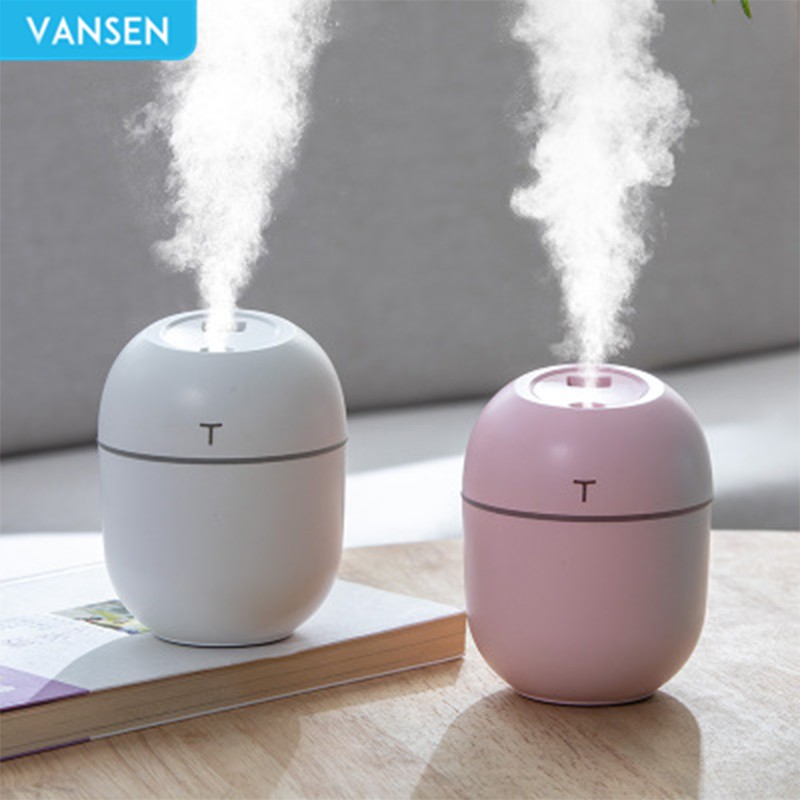 MINI Máy Xông Tinh Dầu - Máy Phun Sương Mini để Bàn, Đèn Xông Tinh Dầu Tạo ẩm Không Khí JS01 LED Humidifier