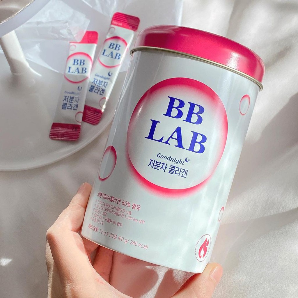 Bột uống cung cấp Collagen đẹp da thương hiệu BB LAB Good night collagen 2g*30