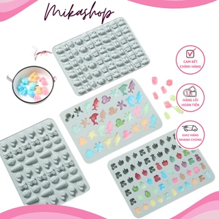 Khuôn silicon [LOẠI 1 TỐT NHẤT] làm kẹo dẻo kẹo chip chip làm thạch nhiều hình dáng màu sắc dành cho bé