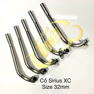 Cổ pô Sirius Xăng Cơ 32mm [VIDEO THẬT] thay inox [GIÁ SỈ]