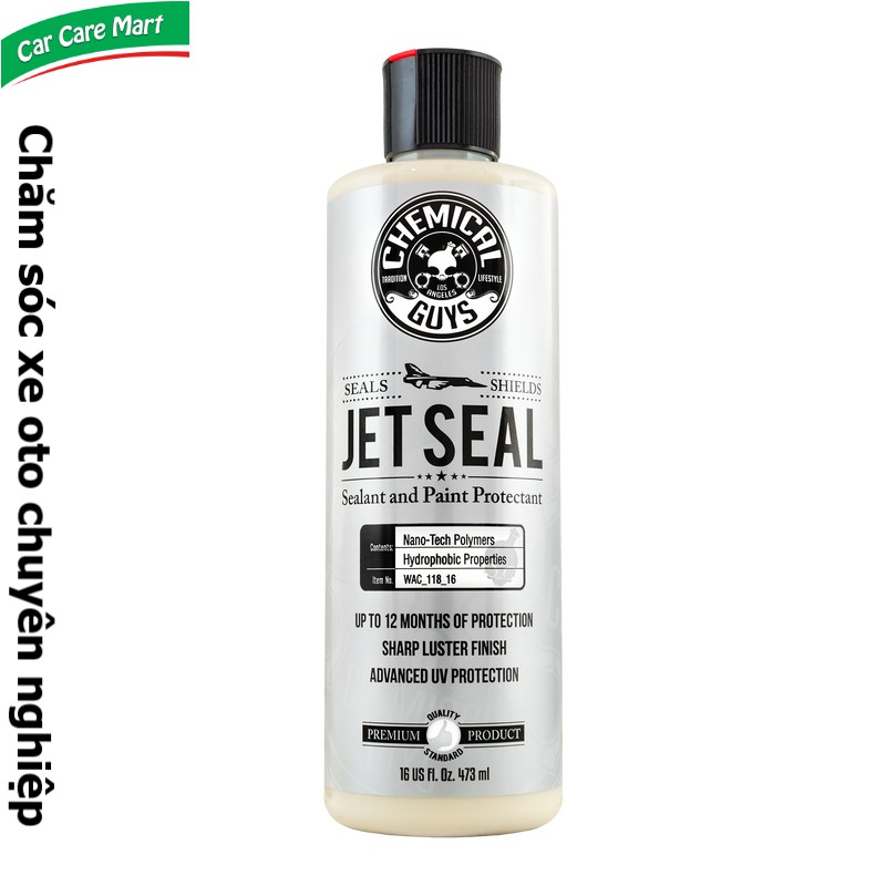 Nano Polymers Phủ Bóng, Bảo Vệ Sơn - Kính - Kim Loại...Chemical Guys Jet Seal 473ml