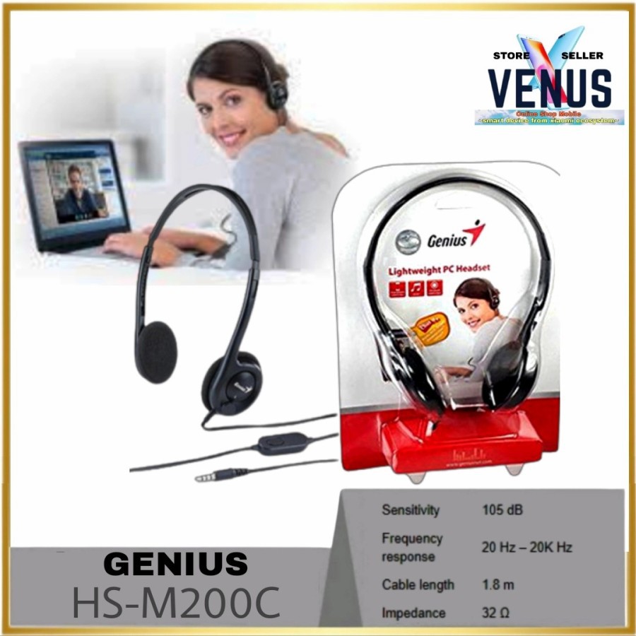 Tai Nghe Nhét Tai Siêu Nhẹ Genius Hs-M200C