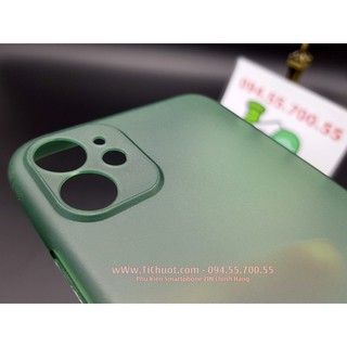 Ốp Lưng iPhone 11 Siêu Mỏng Nhám Mờ (Ốp Lụa)
