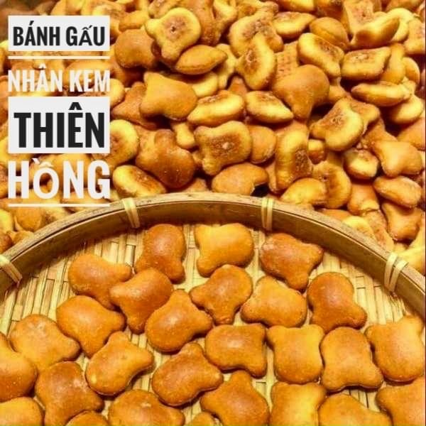 1KG BÁNH GẤU NHÂN KEM THIÊN HỒNG - Date Mới