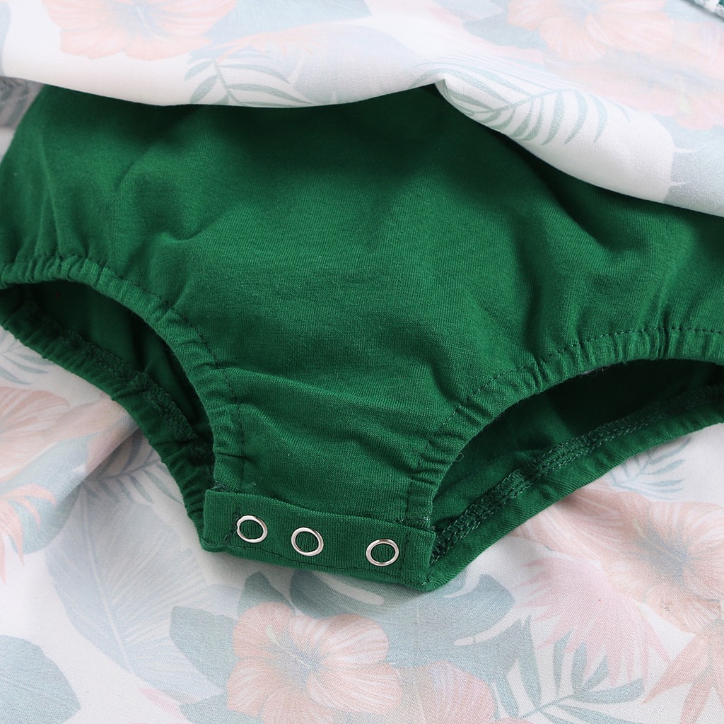 Đầm liền quần MIKRDOO tay cánh tiên dành cho bé gái sơ sinh 0-18 tháng tuổi