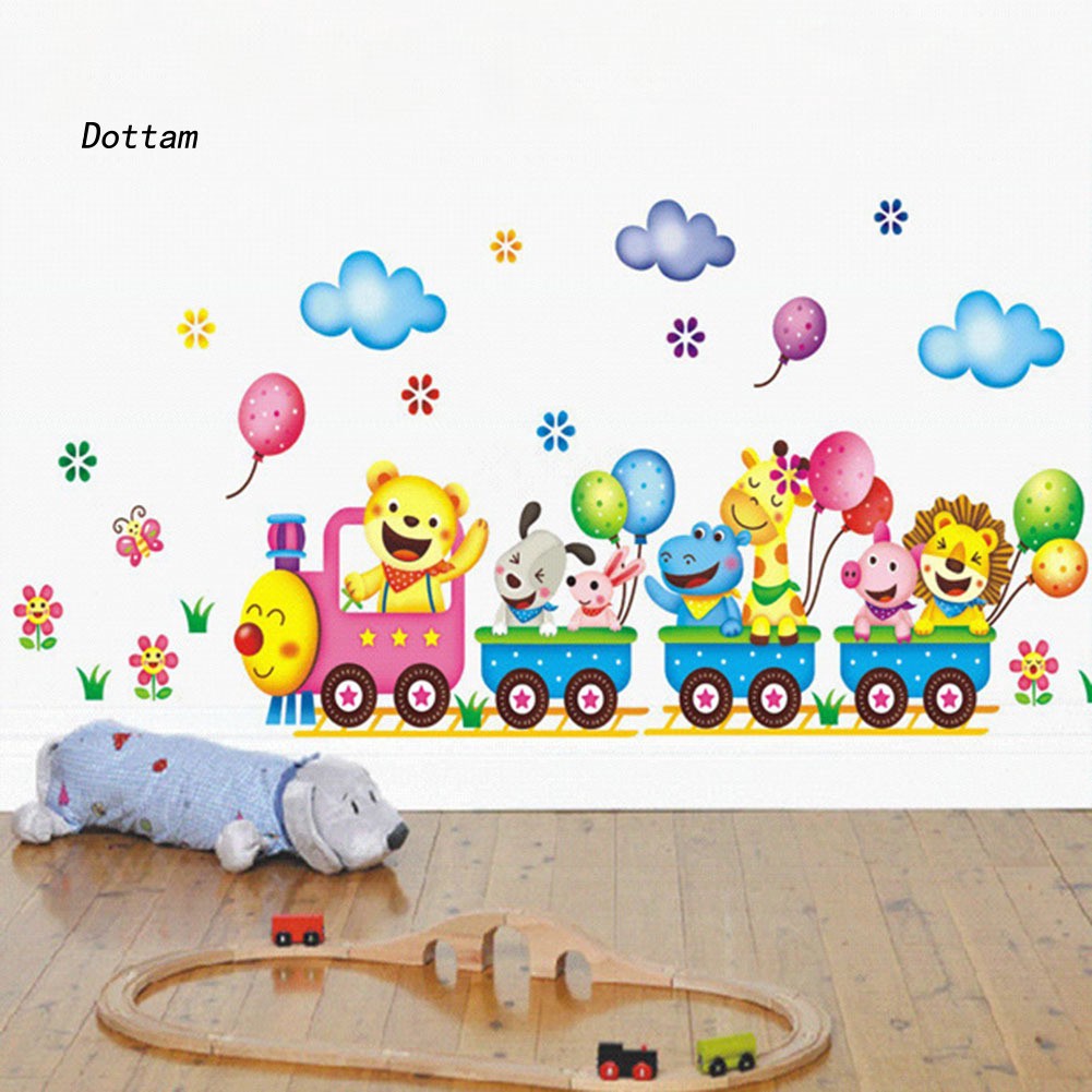 Decal Dán Tường Hình Đoàn Tàu Cho Bé