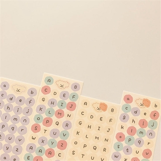 Set 43 Miếng Dán Hình Chữ Cái Tiếng Anh Nhiều Màu Sắc
