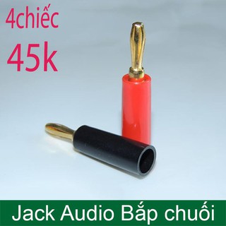 Rắc âm thanh bắp chuối 1 bộ [ 2 đỏ - 2 đen]