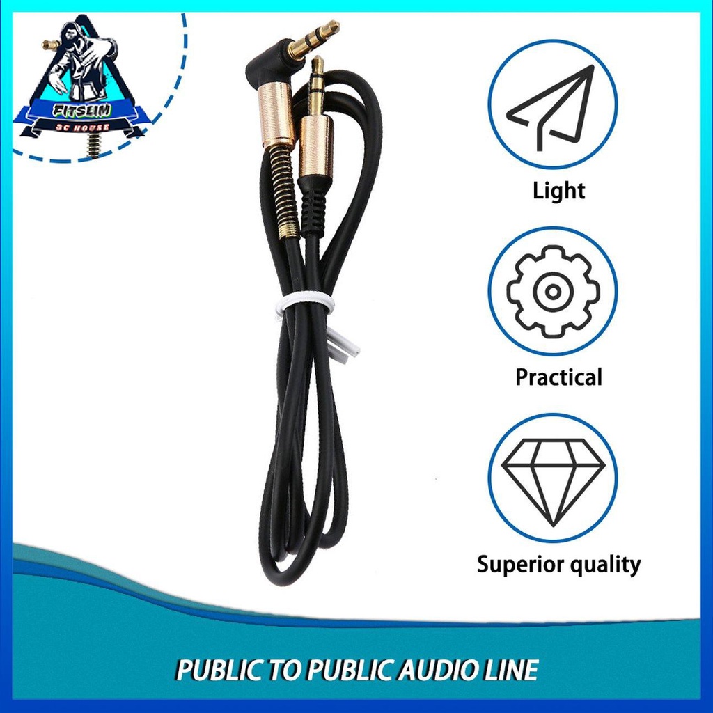 Cáp âm thanh 3.5 mm AUX với đầu cắm mạ vàng tiện dụng