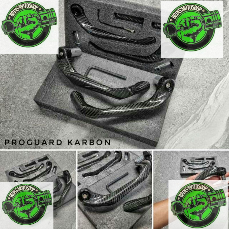 Tấm Bảo Vệ Tay Lái Xe Máy Bằng Sợi Carbon Cho Honda Yamaha Suzuki Kawasaki
