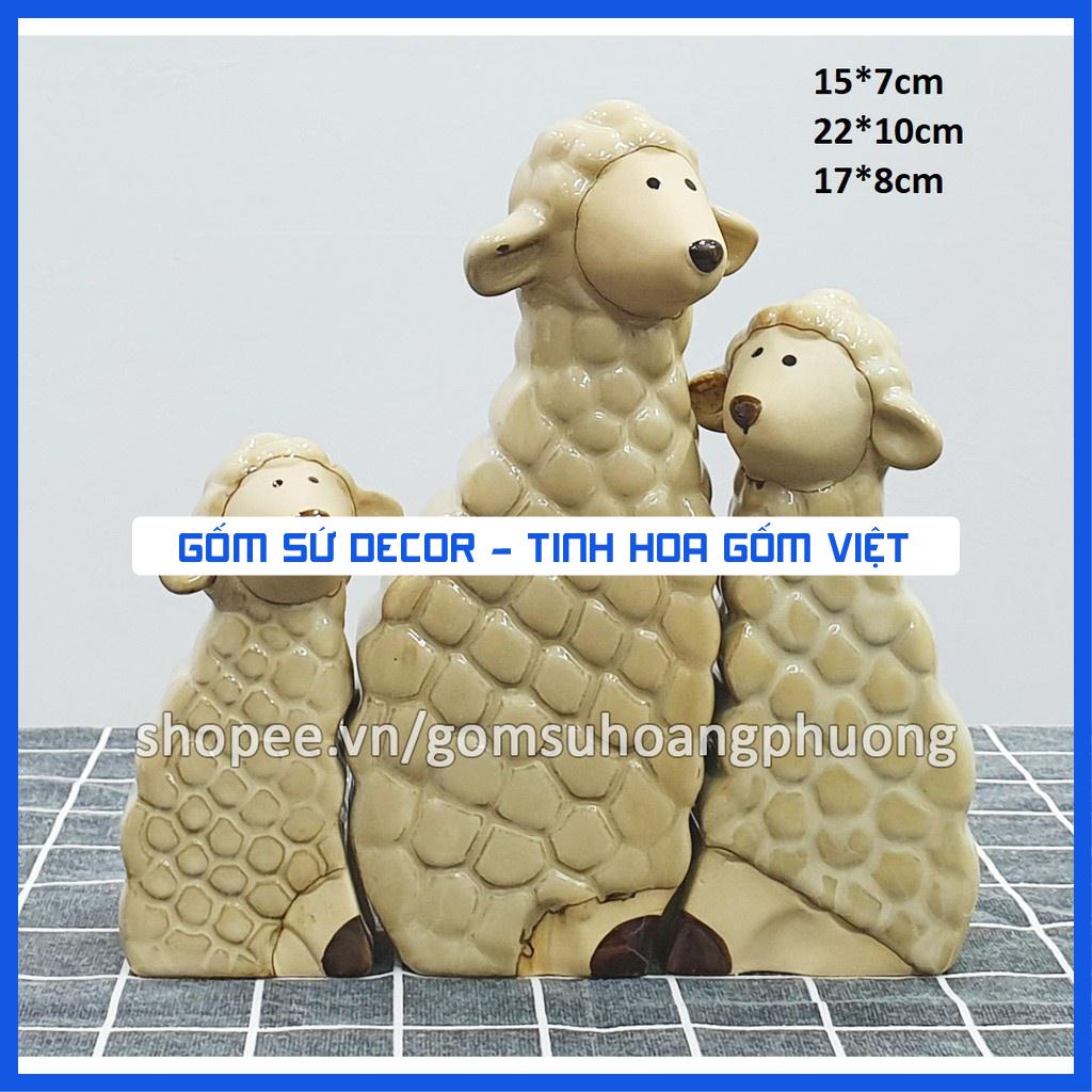 Tượng sứ trang trí đồng giá - bộ 2-3 con - Phần 3